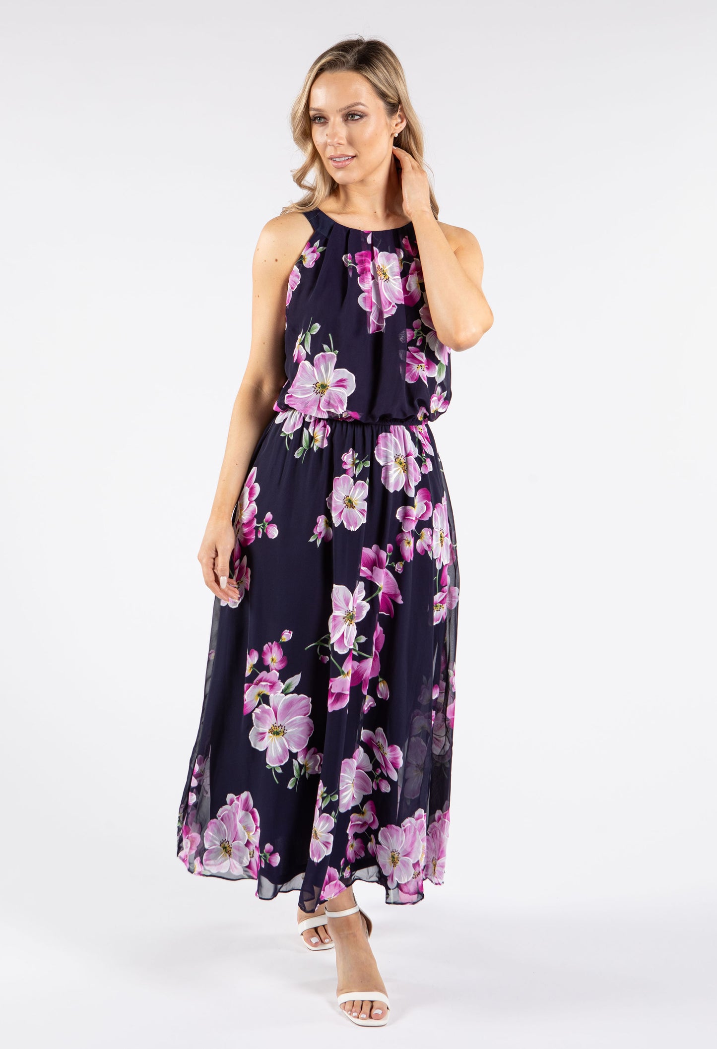 Floral Print Summer Maxi Dress