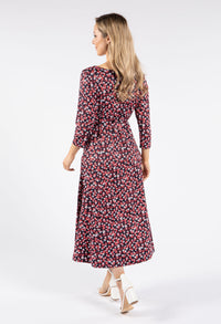 Floral Print Tie Waist Dress