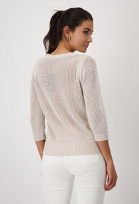 Diamante Detail Stylish Knit Sweater