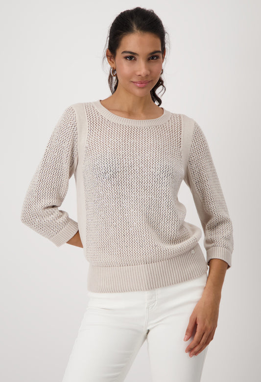 Diamante Detail Stylish Knit Sweater