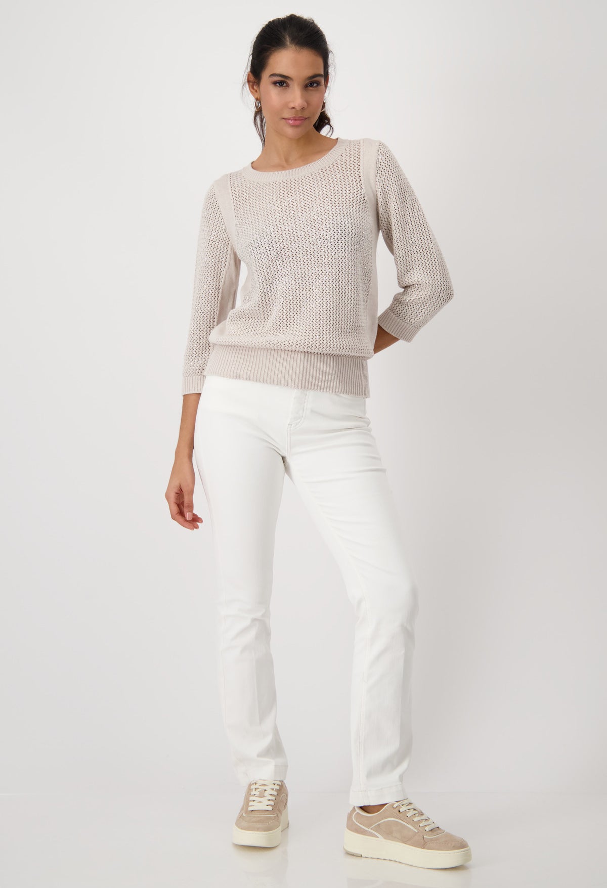 Diamante Detail Stylish Knit Sweater