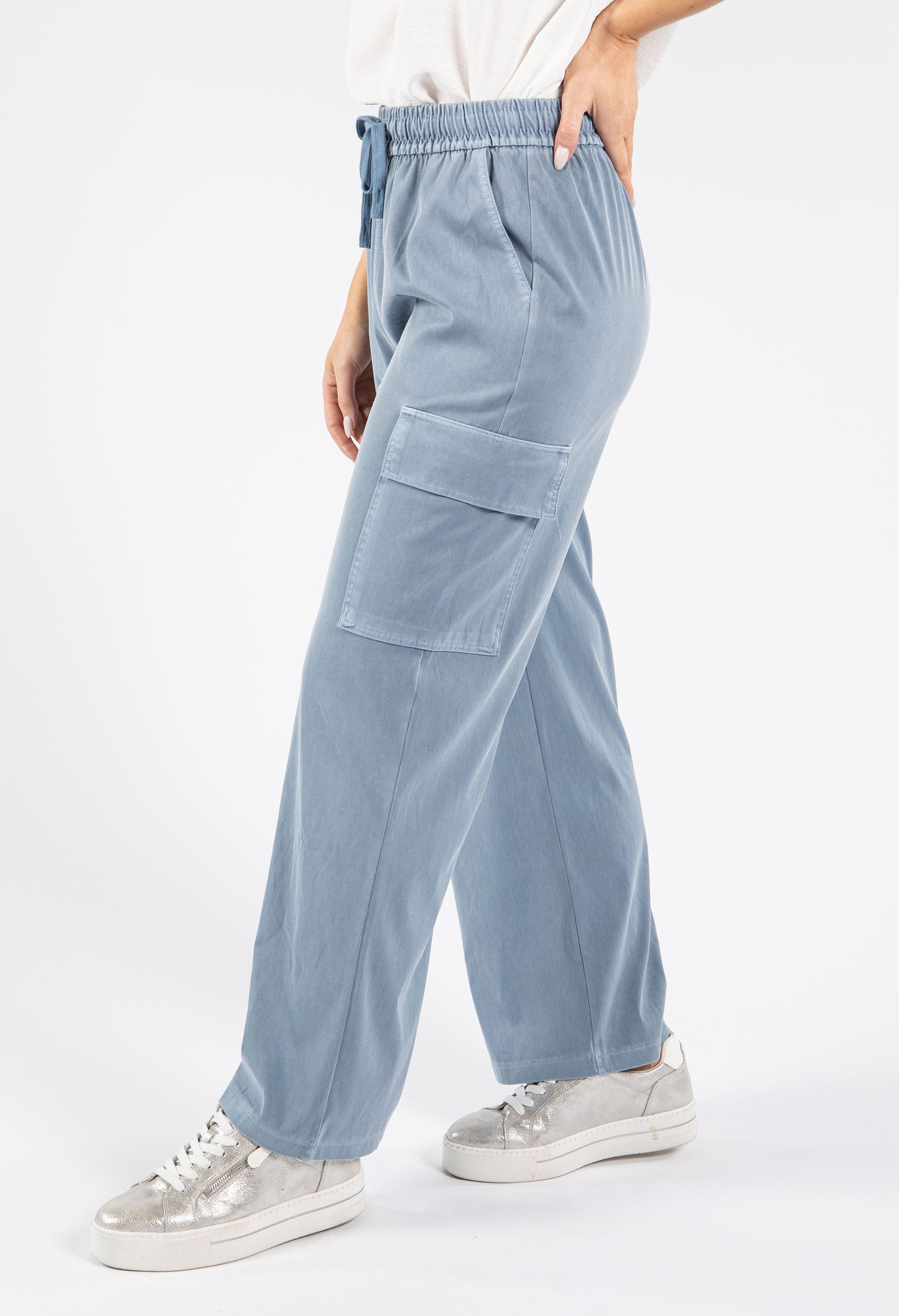 Wide Leg Cargo Trousers