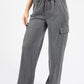 Wide Leg Cargo Trousers