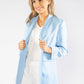 Ruched Sleeve Blazer