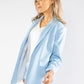 Ruched Sleeve Blazer