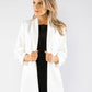 Ruched Sleeve Blazer