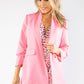 Ruched Sleeve Blazer