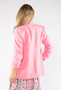 Ruched Sleeve Blazer