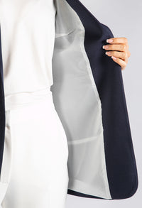 Ruched Sleeve Blazer