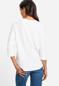 Jersey Top with Ribbed Pattern