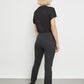 Slim Fit Simple 7/8-Length Trousers