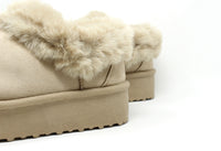 Faux Fur Cuff Slip on Boot