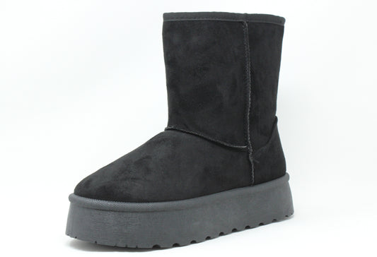 PLATFORM FAUX FUR LINED BOOT