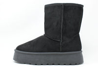 PLATFORM FAUX FUR LINED BOOT