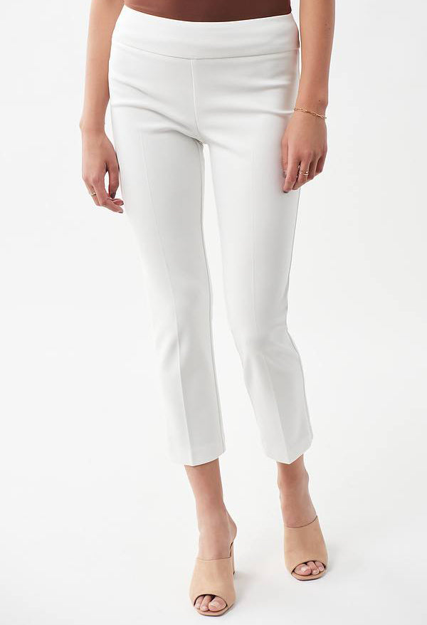 Pleated Front Cropped Pants