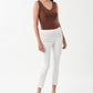 Pleated Front Cropped Pants