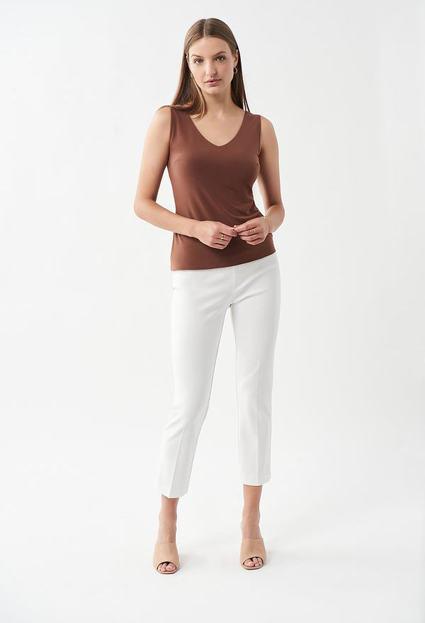 Pleated Front Cropped Pants