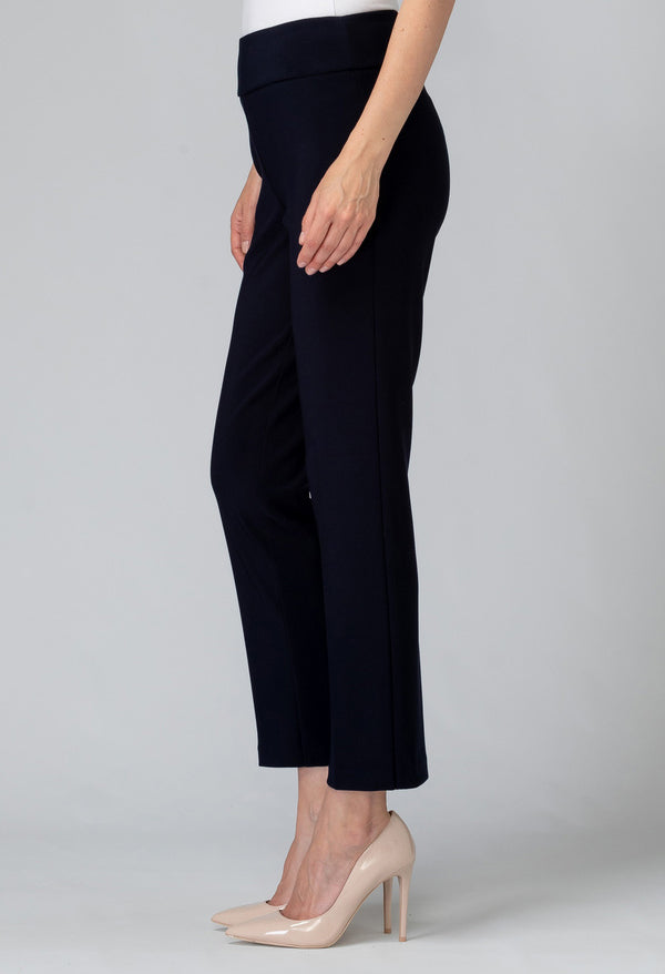 Pleated Front Cropped Pants