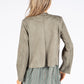 Faux Suede Zip Up Jacket