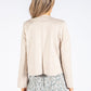 Faux Suede Zip Up Jacket