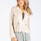 Faux Suede Zip Up Jacket