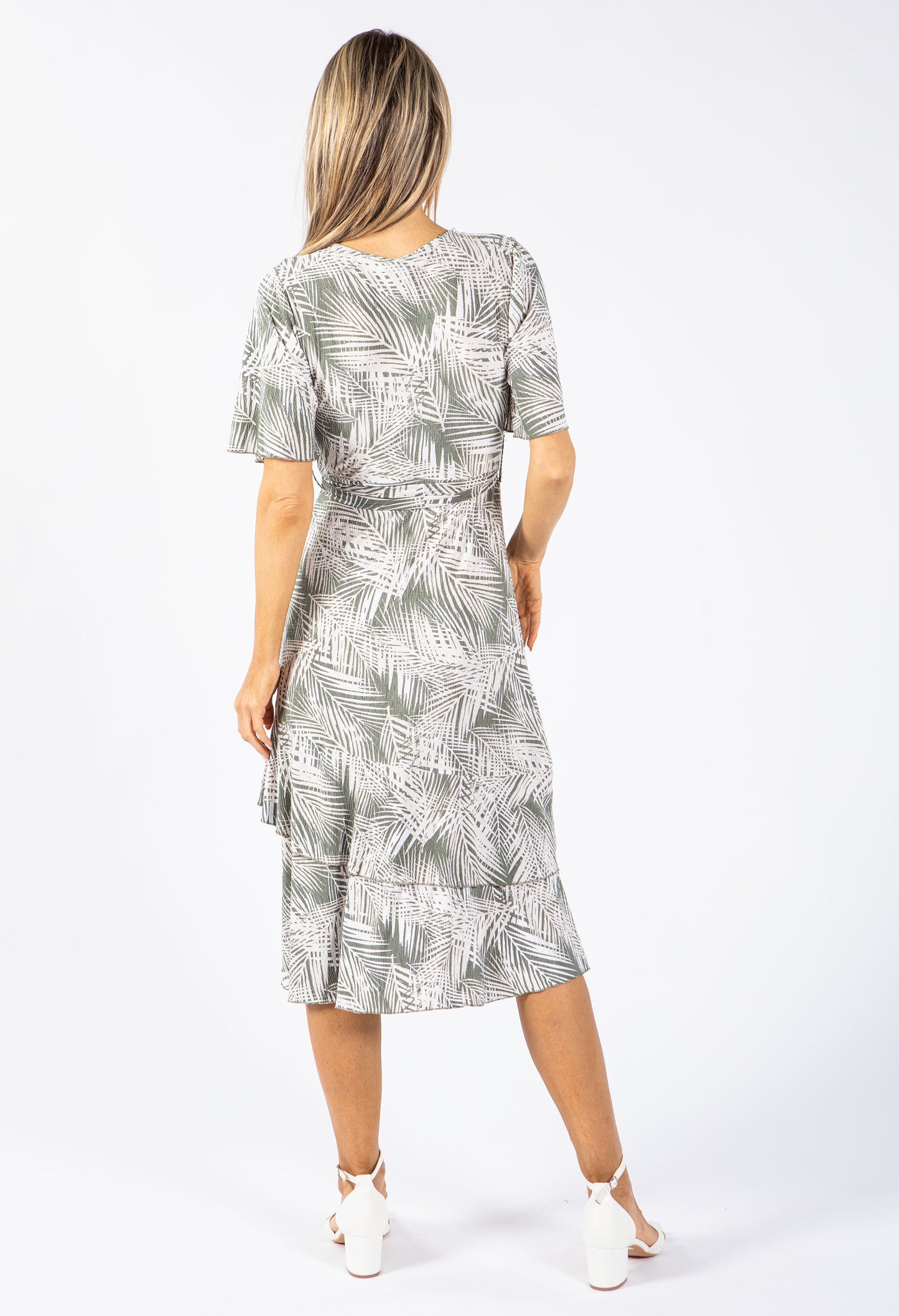 Palms Print Dress