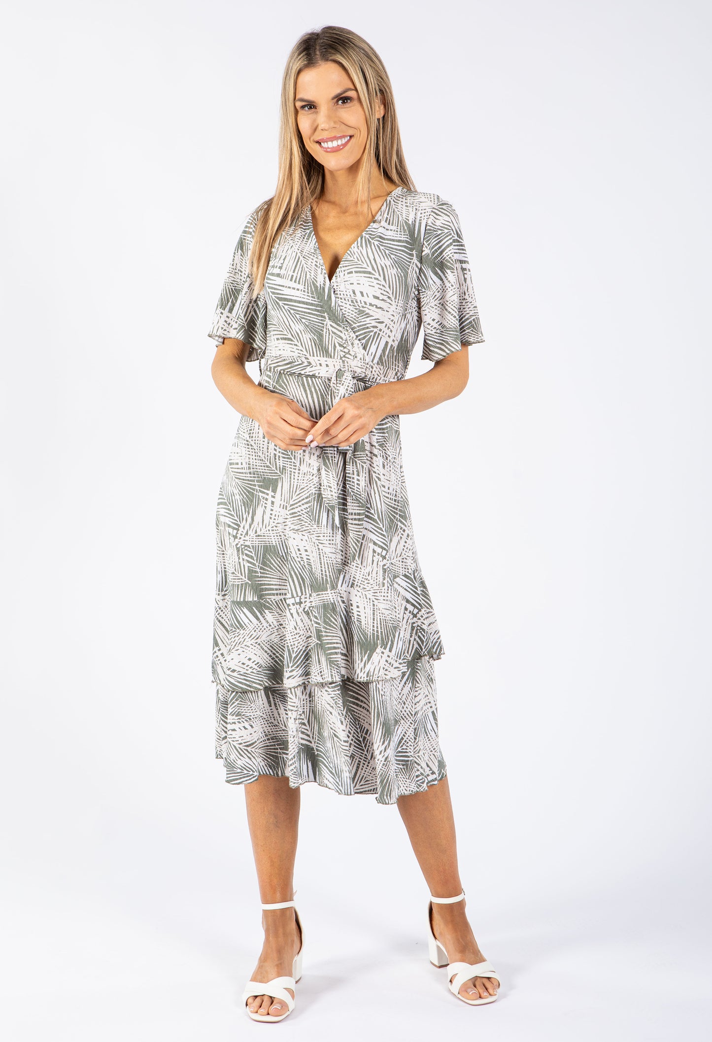 Palms Print Dress