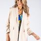 Ruched Sleeve Blazer