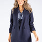 Ruched Sleeve Blazer