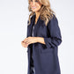 Ruched Sleeve Blazer