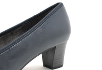 Leather Look Slip On Heel