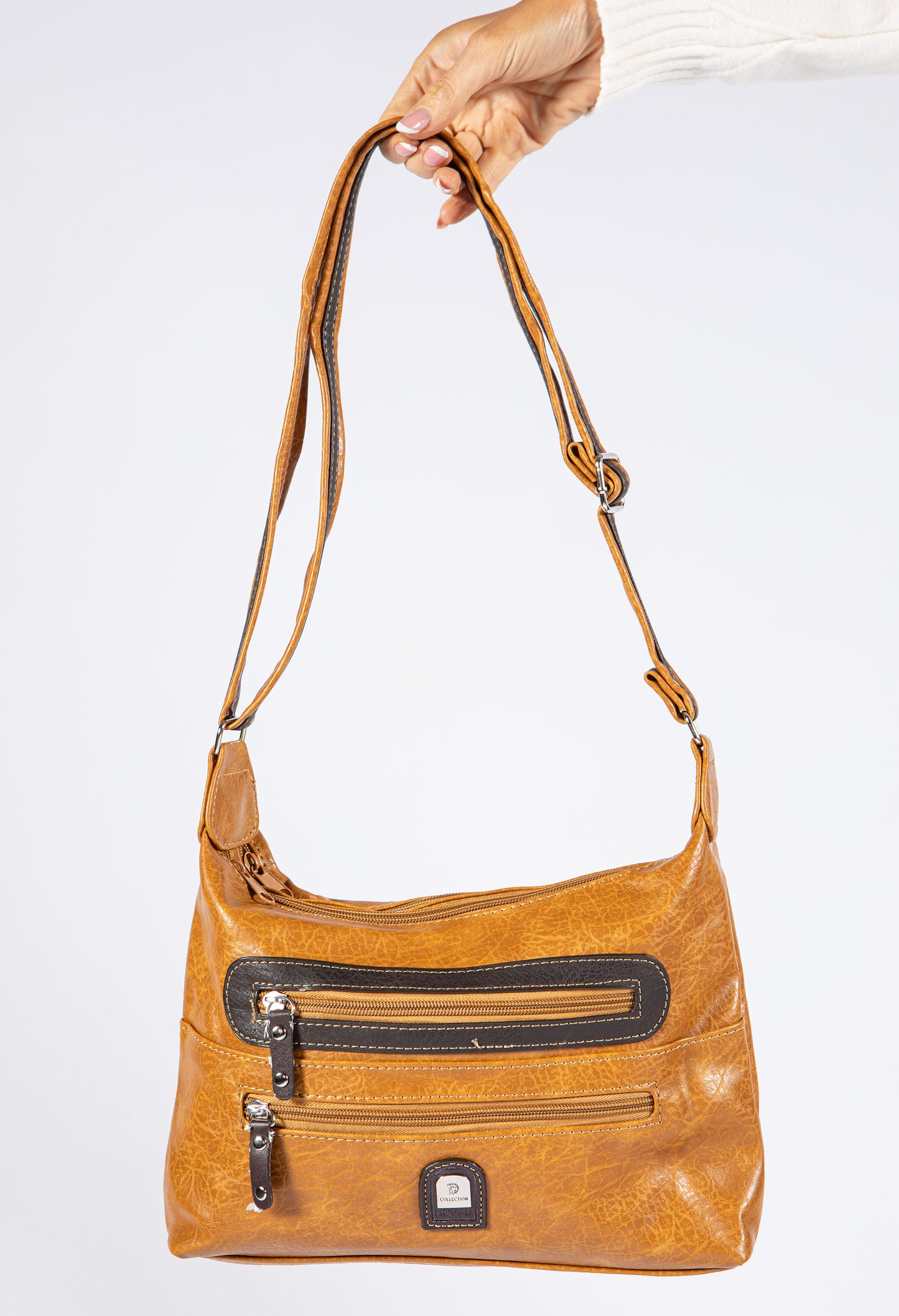 Double Front Pocket Crossbody Bag