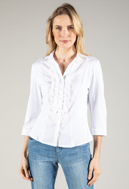 Lace Trim Blouse