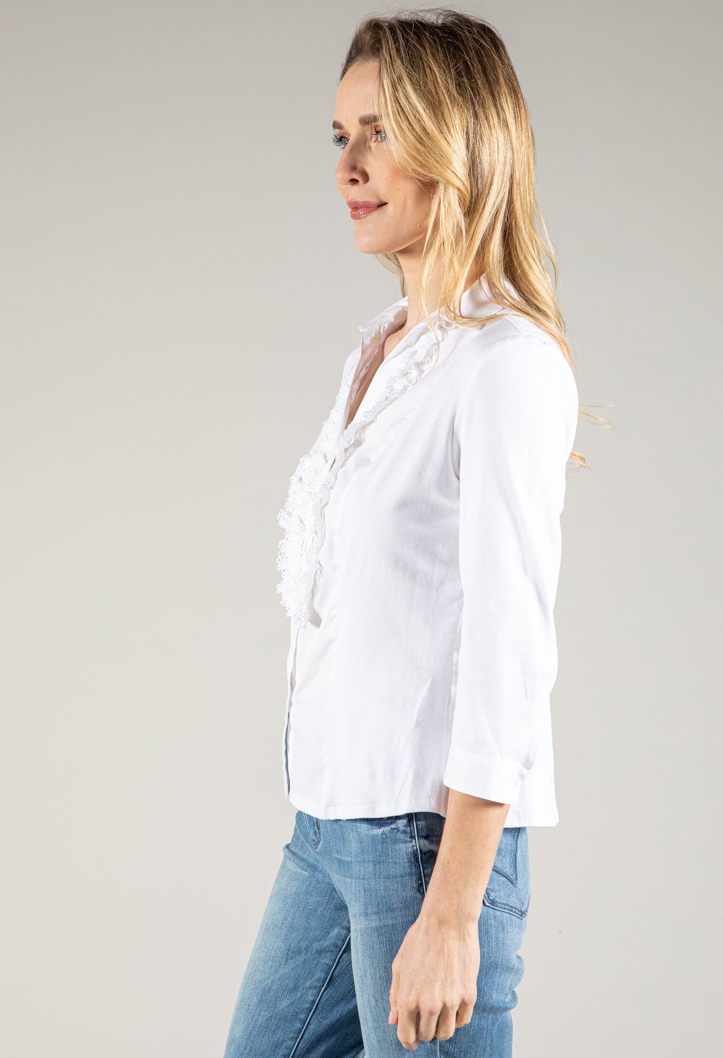 Lace Trim Blouse