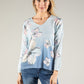 Diamante Floral Knit