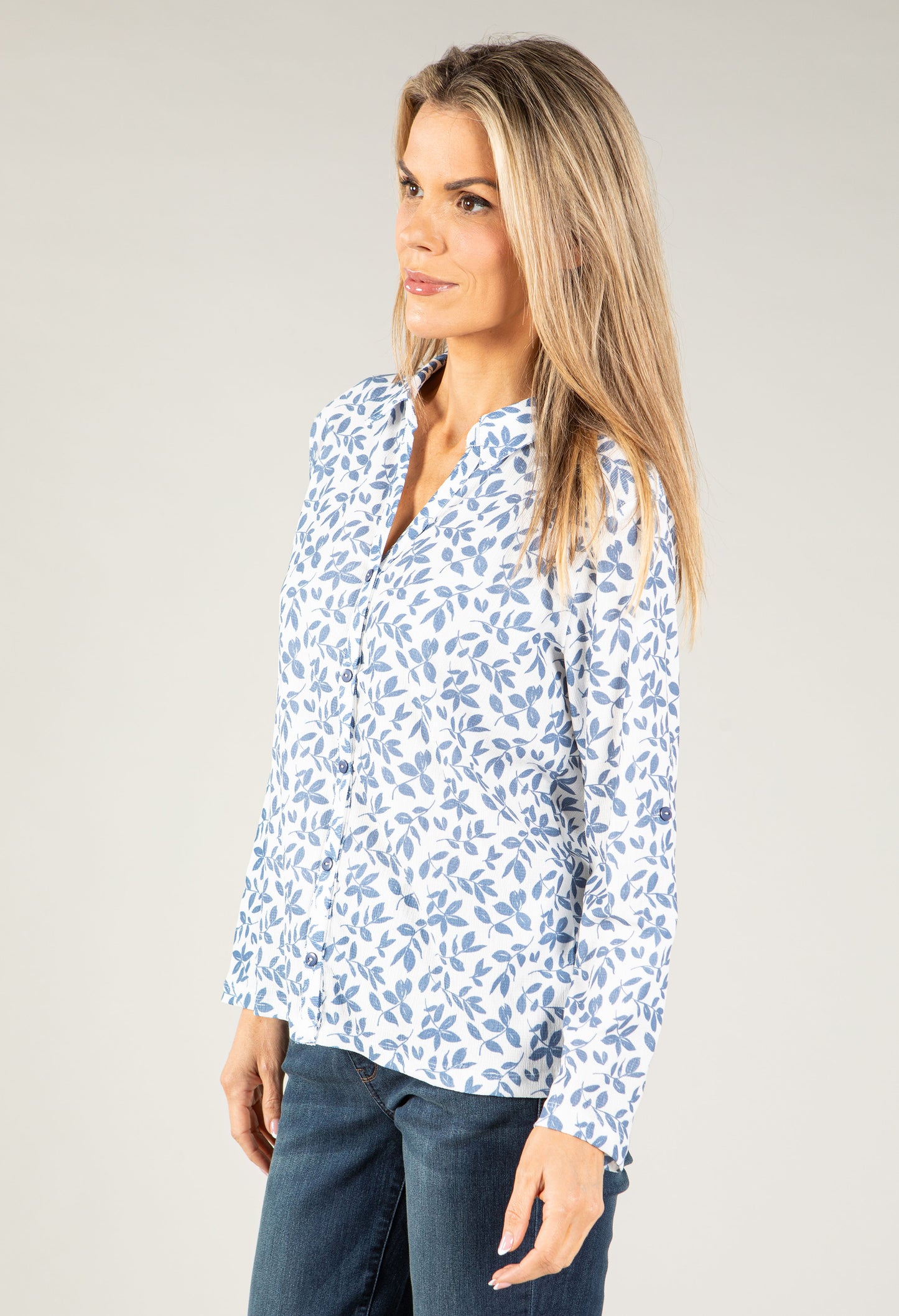 Vine Printed Top