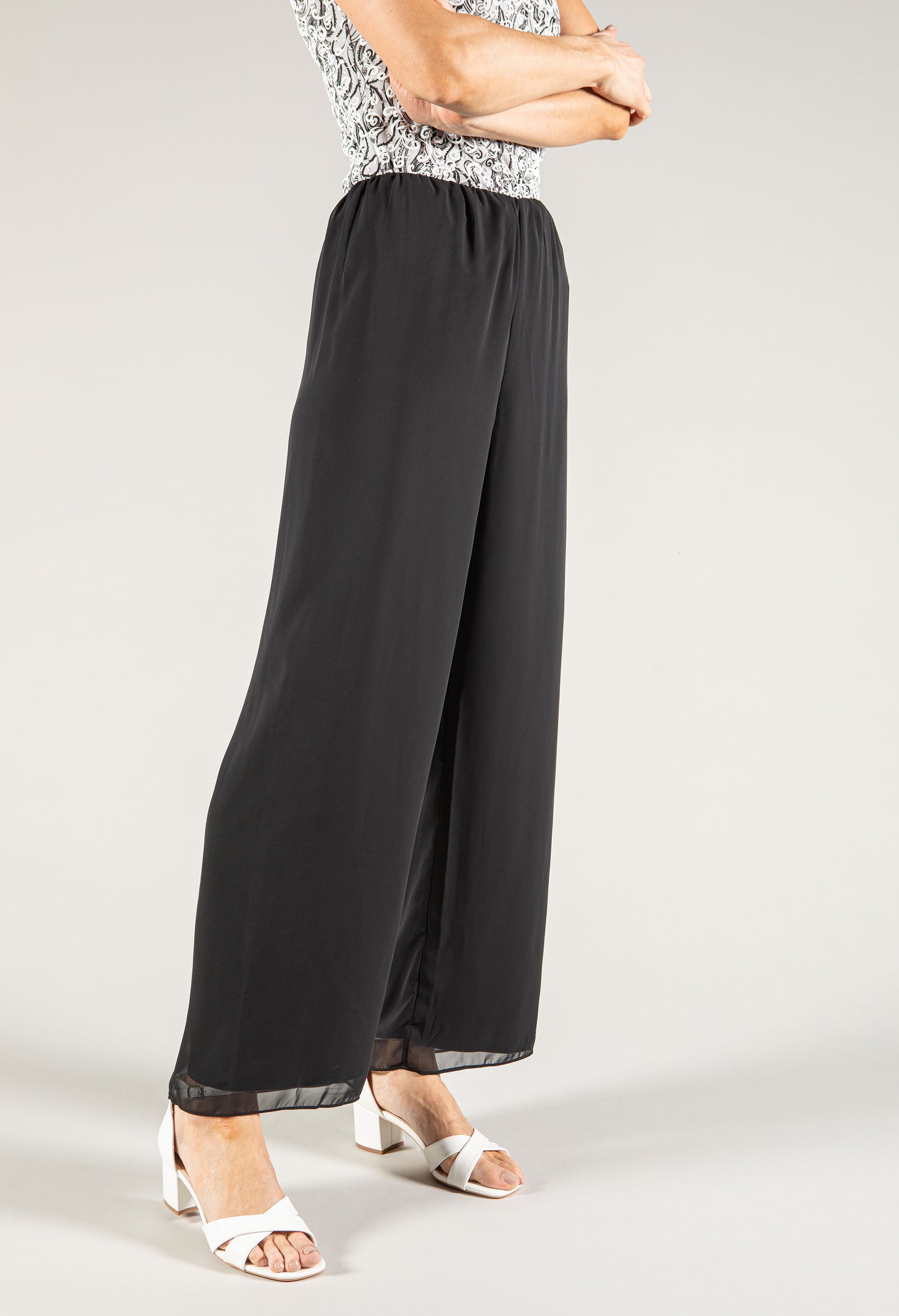 Chiffon Straight Leg Trouser