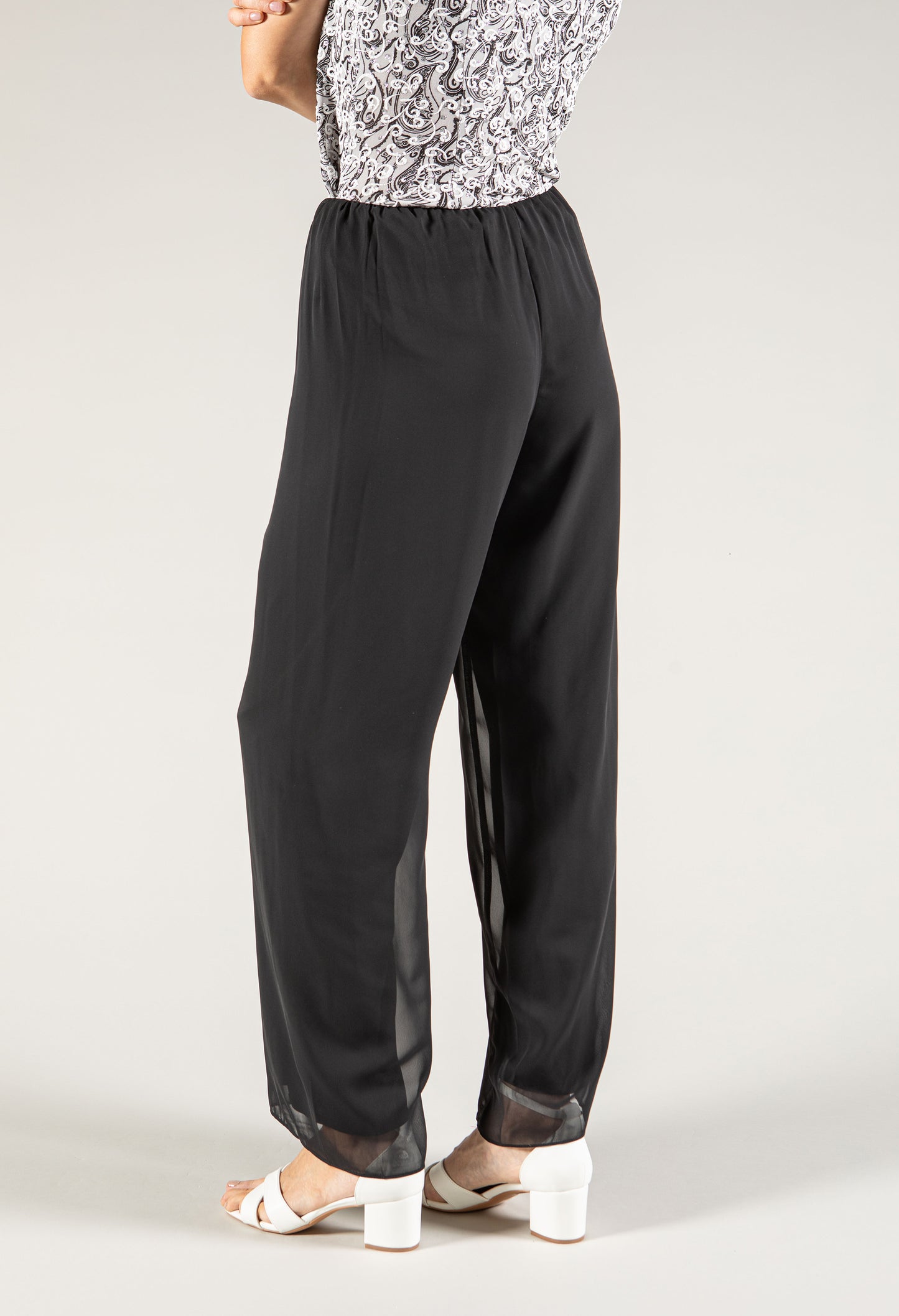 Chiffon Straight Leg Trouser