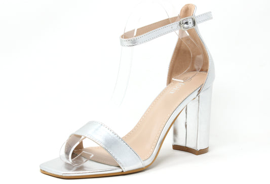 Squared Toe Block Heel