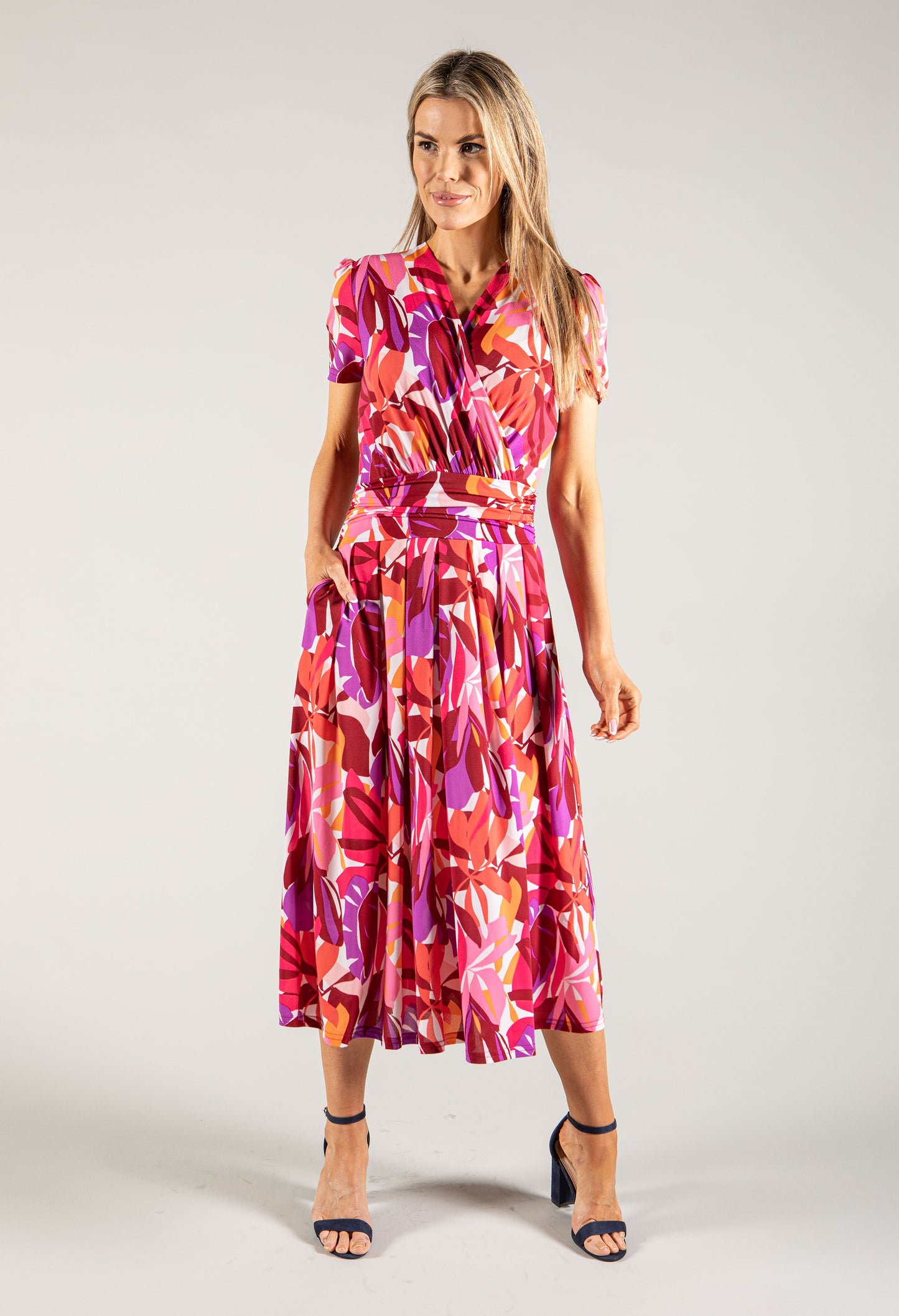 Tropical Print Dress