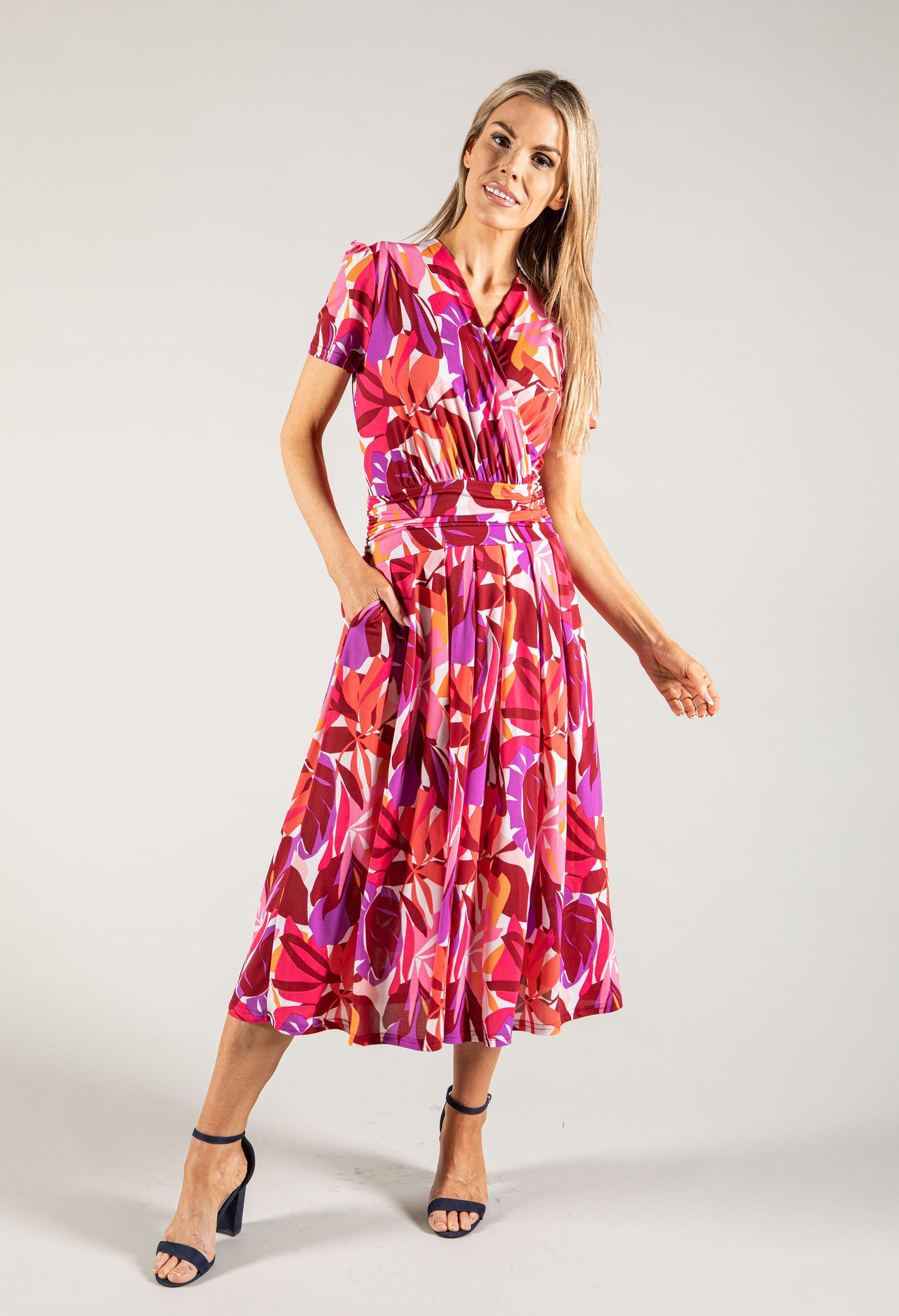 Tropical Print Dress