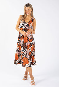 Palm Print Dress