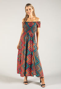 Aztec Print Dress