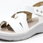 Diamante Cross Strap Sandal