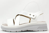 Diamante Cross Strap Sandal