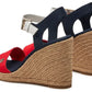 Stripes Wedge Sandal