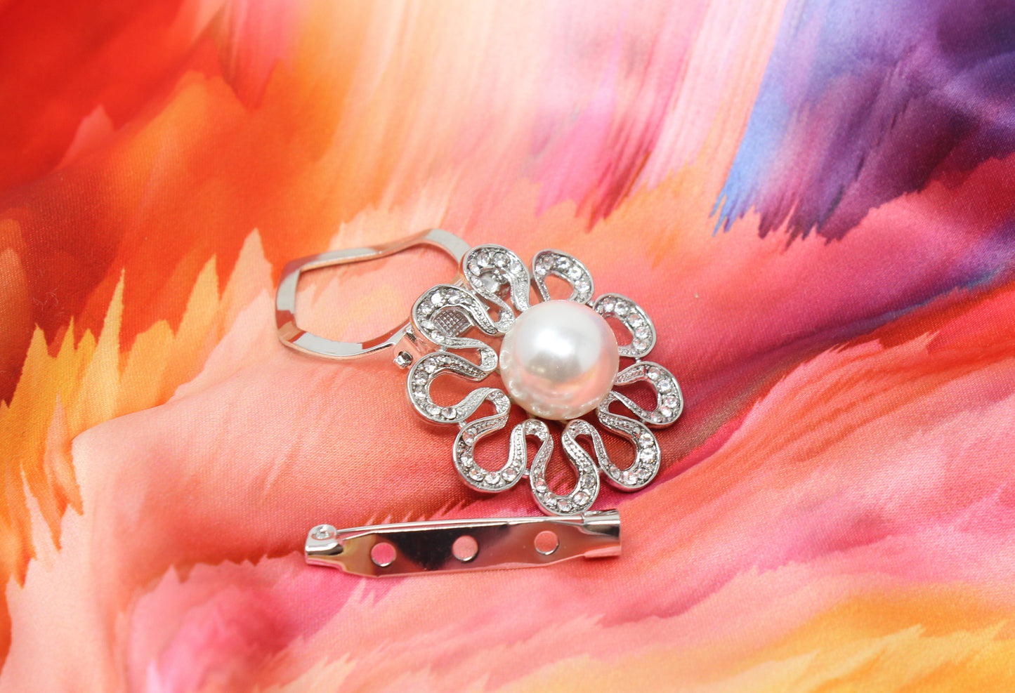 Floral Pearl Brooch