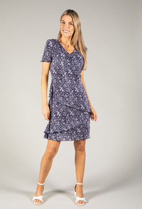 Plisse Floral Dress