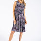 Abstract Print Sleeveless Dress