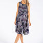 Abstract Print Sleeveless Dress